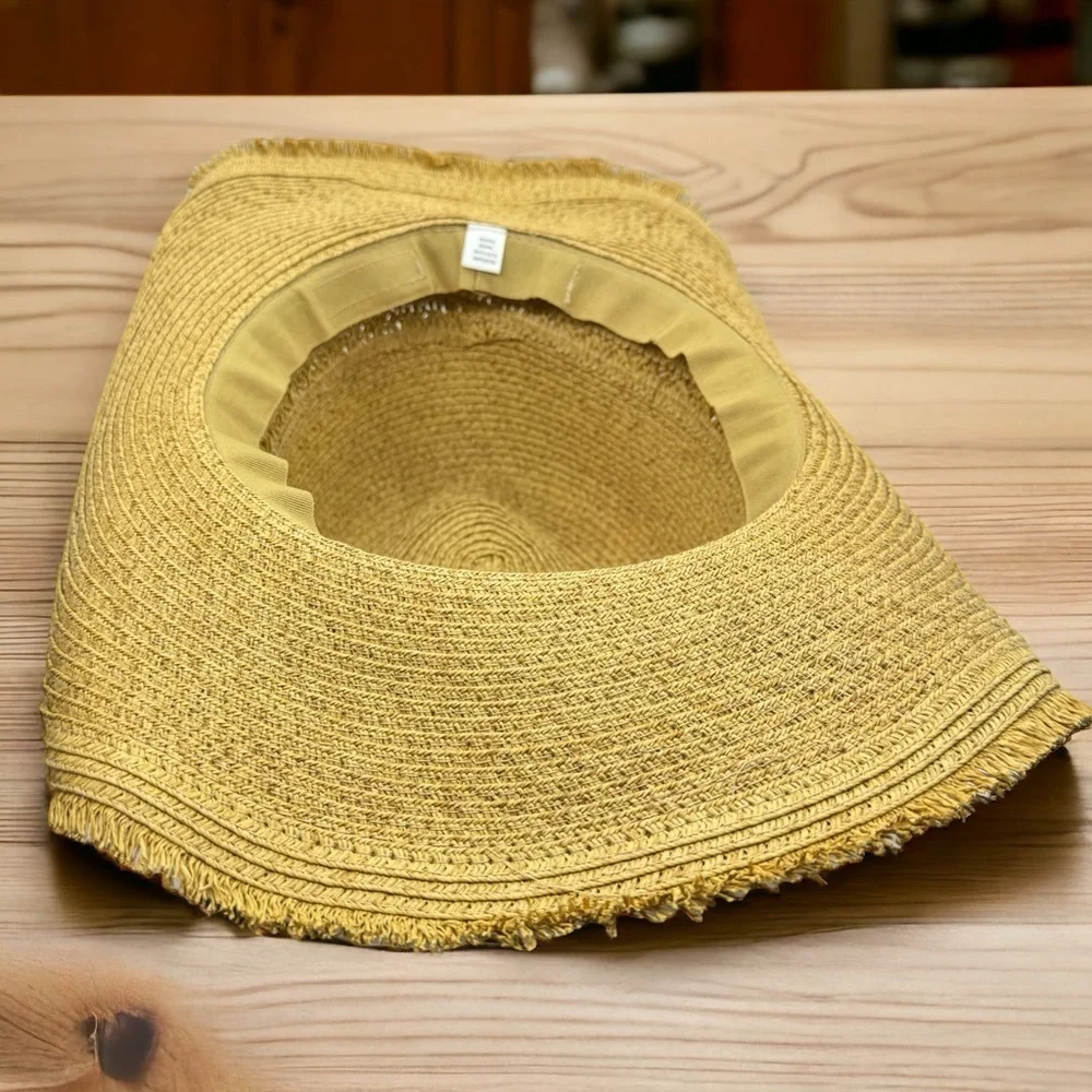 New Women's Tan Straw Cowboy Hat - Stylish and Packable